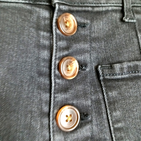 Black Label C'est Toi Jeans 7 Bell Bottom Flare Vintage Style Button Fly Stretch - Picture 8 of 11